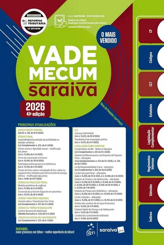 Vade Mecum Saraiva Tradicional - 41ª Edição 2026